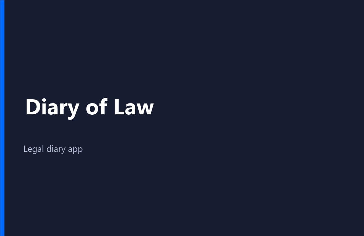 Diary of Law
